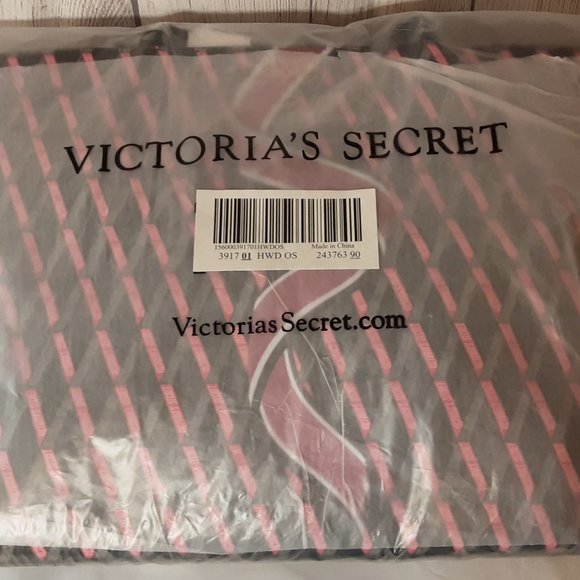 🎈HOLD🎈VICTORIA'S SECRET' TOP~ZIP CARRY~ALL TOTE BAG DOUBLE STRAP RIBBON LOGO - Picture 15 of 16